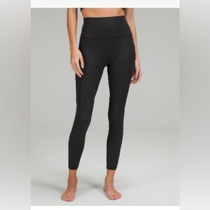 Lululemon Align 25” Women's Gradiate Black Geo Embossed Leggings